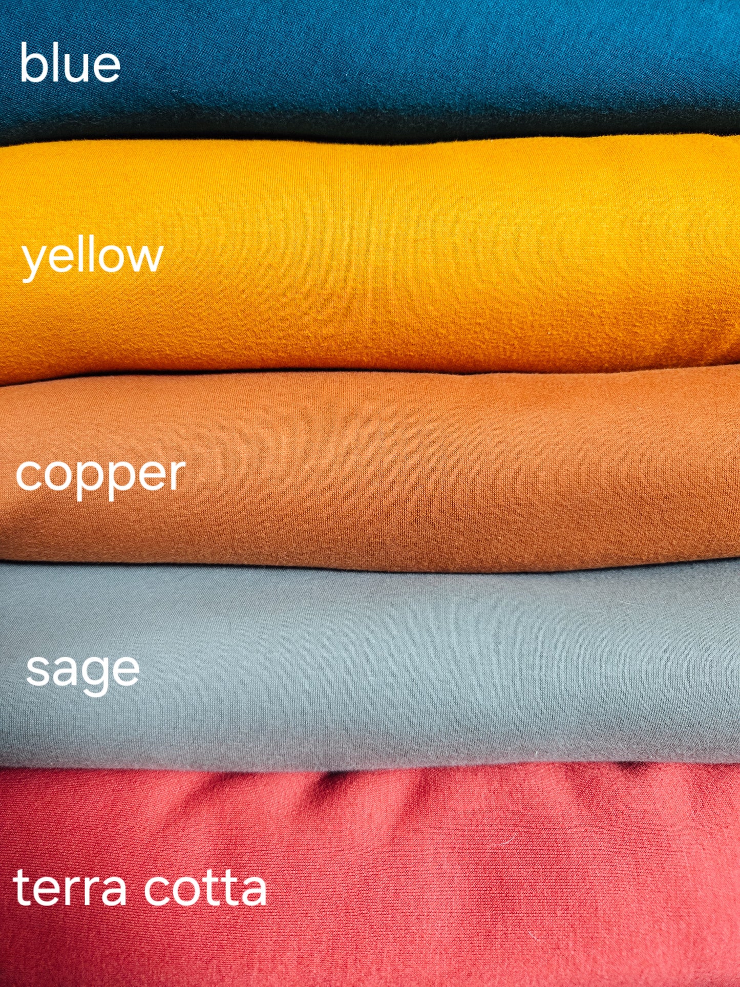 Made to measure coton sweater with fleece