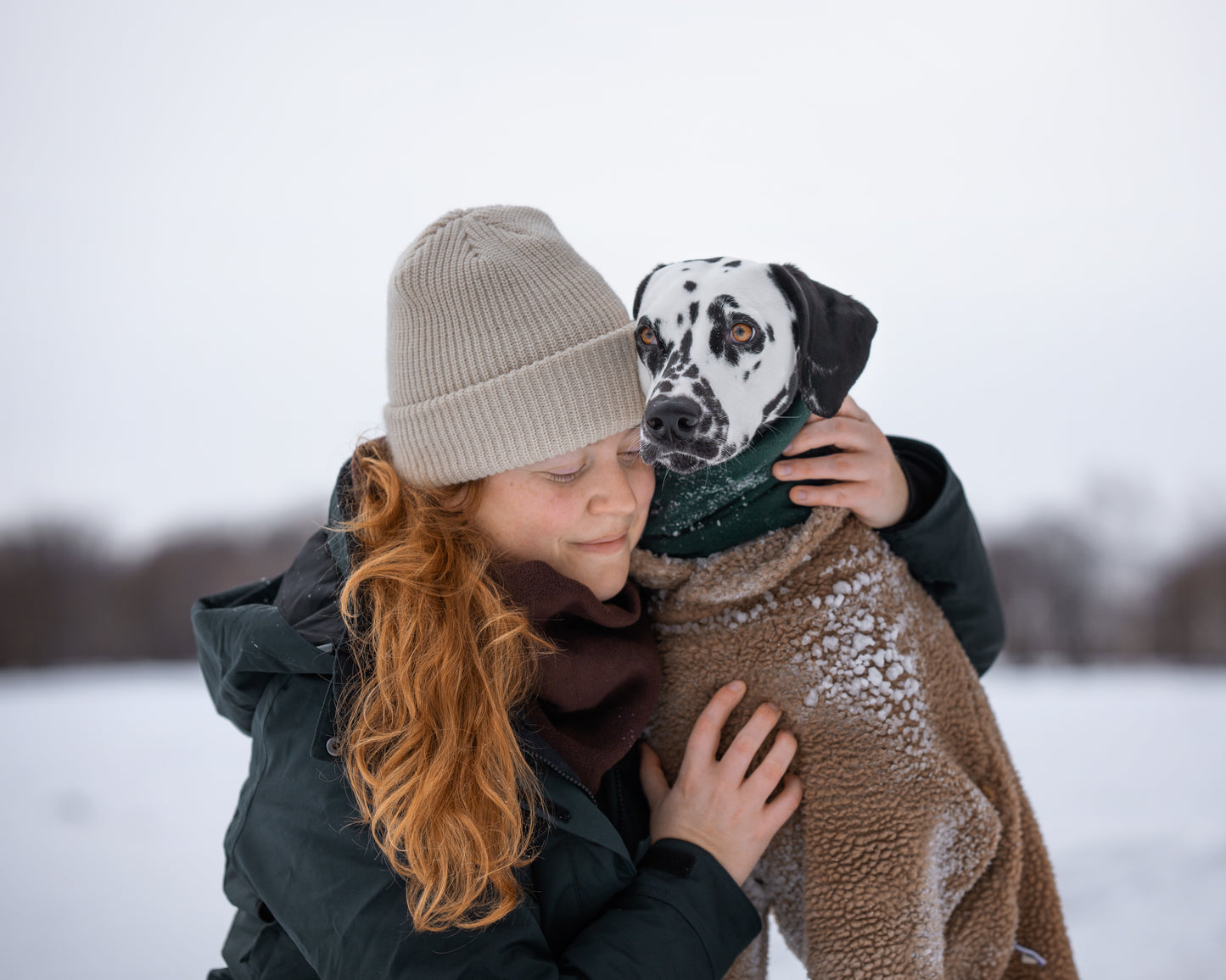 Snood in fleece for humans