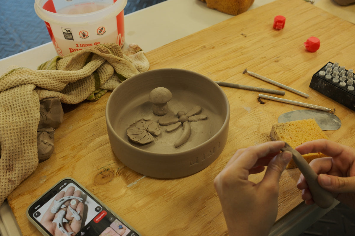 Atelier de décoration de bol chez Betes Gourmandes
